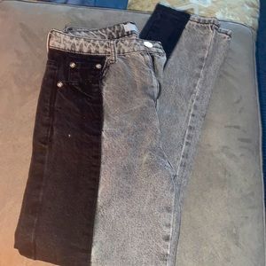 Black & Gray Jeans Size S
